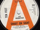 TEN FEET - SHOOT ON SIGHT / LOSING GAME - ORIGINAL UK CBS DEMO 45