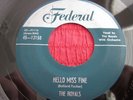 THE ROYALS HELLO MISS FINE / I FEEL THAT-A-WAY HANK BALLARD DOO-WOP HARMONY
