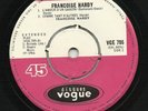 FRANCOISE HARDY   SOUTH AFRICA  PS EP   L' AMOUR S' EN VA