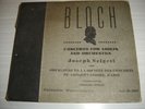 4x 78 rpm BLOCH Concerto for violin & Orchestra , Joseph SZIGETI / MUNCH Paris