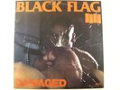 black flag lp damaged--1st pressing-unicorn recs-no barcode back cover
