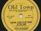 Rare Doo Wop 78-Ruth McFadden & The Supreme -Darling Listen to The Words of This