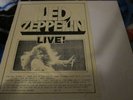 Led Zeppelin Live Vinyl  Very Rare