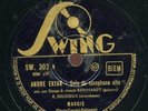 Andre Ekyan Django Reinhardt SWING 202 78 French 40s Jazz Margie / Sugar EX cond