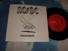 *AC/DC RARE MINT AUSTRALIAN 7 inch DANGER DIFF P/S TO UK etc DIFF B-SIDE