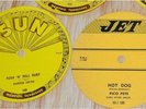 Original SUN rockabilly & blues 78 RPM record labels, rare titles