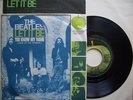 BEATLES 7 PS Let It Be Italy + INSERTO + MISPRESS label rare ITALIA 45 pressing