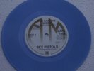 Sex Pistols GOD SAVE THE QUEEN A&M 45 BLUE VINYL Punk Vicious Rotten Jones Cook