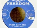 Rockabilly 45-Johnny Burnette-Sweet Baby Doll-Freedom 44017-VG+ NICE