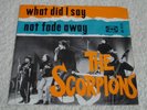 SCORPIONS Not Fade Away / What Did I say HOLLAND PS VG+