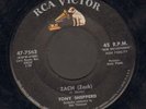 ROCKABILLY 45 Tony Shepperd ZACH (Zack) on RCA 7563