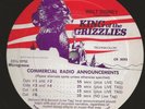 KING OF THE GRIZZLIES ? 1970 WALT DISNEY COMMERICAL RADIO SPOTS 33 RPM  VG+
