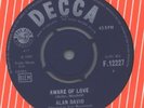 Alan David Aware of Love UK Decca 45 Classic Popcorn 1965 EX Teen Northern