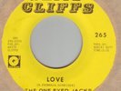 THE ONE EYED JACKS Love White Cliffs IL psych garage 45