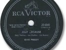 ELVIS PRESLEY 78 RPM Record. Blue Moon/Just Because. RCA Victor 20-6640