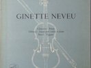 GINETTE NEVEU Violin CHAUSSON Debussy FRANCE Voix de Son Maitre FJLP 5037 Mono