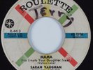 R&B Soul 45 SARAH VAUGHAN Mama ROULETTE HEAR