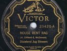 Dixieland Jug Blowers, Victor 20420, 78 rpm, 1926 Prewar Jug Band... Vg++
