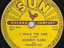 Johnny Cash, Country 78 rpm, Sun 241-- I Walk The Line/Get Rhythm Vg++