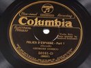 ENESCO - CORELLI: FOLIES D'ESPAGNE - COLUMBIA 50161-D - RARE VIOLIN 78