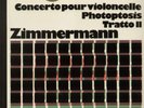 ZIMMERMANN- CONCERTO POUR VIOLONCELLO- WERGO- NEUE MUSIK-1972