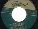JESSE POWELL ORCH w. FLUFFY HUNTER - Federal 12056 WALKIN' BLUES /LOVE IS A