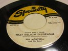 ROY MONTRELL / that mellow saxophone / jump blues 45 original