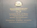 rare ALBUM 5x 78 RPM UK HMV RACHMANINOFF piano , concerto N°2 , STOKOWSKI cond.