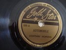 BLUES- LIGHTNING HOPKINS- GOLD STAR 78 RPM RECORD- AUTOMOBILE/ ZOLO GO - LISTEN