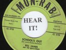 ROCKABILLY 45 Bill James (Mun Rab) Voo-Doo Queen & the Medicine Man/School's Out
