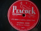 Mildred Jones It's Been A Long, Long Time Love Sick Gal rare Peacock R&B 78pm