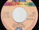 MISS D.D. PHILLIPS - Evolution 1008 - Hey Little Girl / Now - NORTHERN SOUL DJ