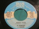 RARE SOUL 45 O. STANFORD & J. VAUGHN ANGEL EYES ON BLUE SOUL