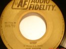 Northern Soul Popcorn 45' Guy Pastor' Weep' on Audio Fidelity