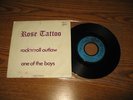 ROSE TATTOO Rock N Roll Outlaw 7” single FRENCH PROMO RARE MOTLEY CRUE SKID ROW