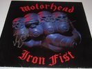 MOTORHEAD Iron Fist LEMMY & FAST EDDIE Vinyl LP, SIGNED
