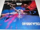URIAH HEEP Different World - Vinyl LP Bernie Shaw Lee Kerslake Mick Box / SIGNED
