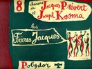 78 tours  Les Fréres Jacques  Album 4 disques  Jacques Prévert