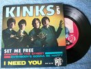 THE KINKS set me free rare french ep exc. état
