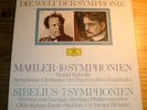 MAHLER SIBELIUS Complete Symphonies KUBELIK KAMU KARAJAN 20-LP-Box DG