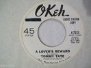 Northern Soul Tommy Tate Okeh Lovers Reward Big Blue Diamonds promo 7253 VG++