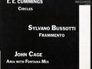 LUCIANO BERIO / E.E. CUMMINGS / SYLVANO BUSSOTTI /  JOHN CAGE --ORIG.--RARE--