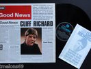 CLIFF RICHARD LP RARE SIGNED GOOD NEWS + 1967 PROMO FLYER UK 1ST 1967 SUPERB
