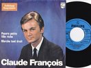 Claude François - Pauvre petite fille riche - 45T Belgique