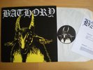 BATHORY - same LP + Beilage  * YELLOW GOAT Black Metal Klassiker HELLHAMMER rare