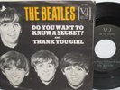 The Beatles-Do You Want To Know A Secret/Thank You Girl-Pic Sleeve-Rare VJ - NR