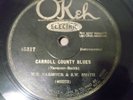NARMOUR AND SMITH / CARROLL COUNTY BLUES / FANTASTIC PRE WAR COUNTRY FIDDLE 78