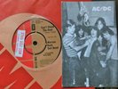MARCUS HOOK ROLL BAND CANT STAND THE HEAT UK EMI 45 & AC/DC EARLY PROMO CARD