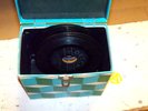 Vintage 45 Records and Carrying Case Bill Haley Raspberries My Sharona Platters