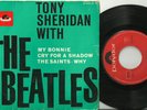 EP BEATLES with T. Sheridan,  GERMANY for Export, new red Polydor Label